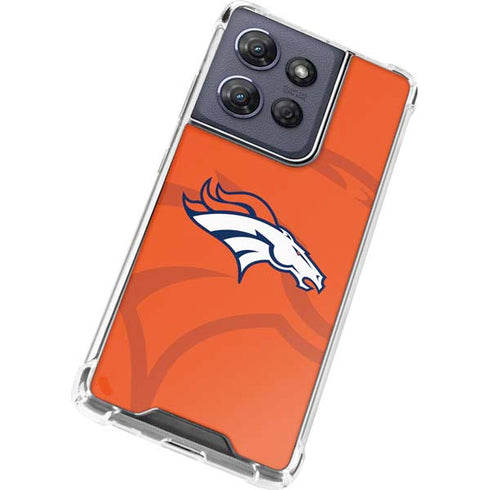 NFL Denver Broncos Double Vision Moto G Play 5G (2025) Clear Case